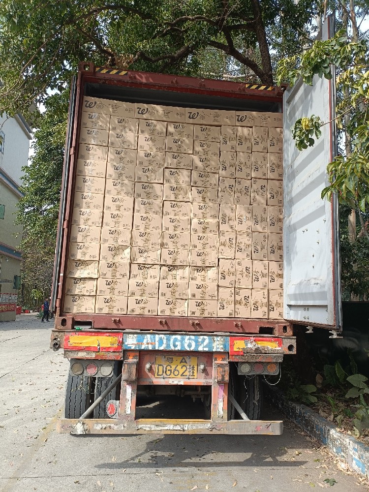 Live shot of loading and shipping